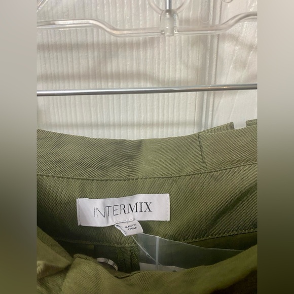 NTERMIX Matilda Paperbag Wide-Leg Pants in Army Green, 2, NWT - Picture 4 of 6
